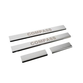 Carmos dørtrinslister (4 stk., rustfrit stål) Jeep Compass 2016– foto 3