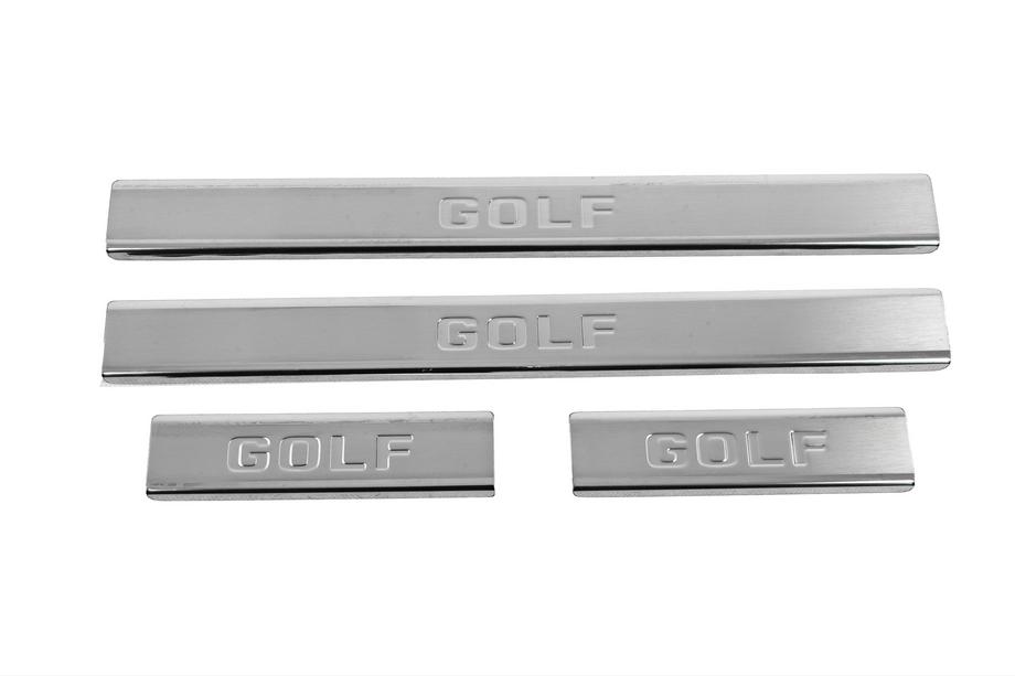 Volkswagen Golf 7/E-Golf 2012–2020 Carmos udvendige dørtærskellister (4 stk., rustfrit stål) Image