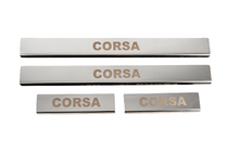 Opel Corsa E 2015–2019 Dørtrinslister Carmos (4 stk., rustfrit stål) foto 1