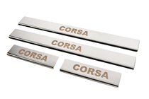 Opel Corsa E 2015–2019 Dørtrinslister Carmos (4 stk., rustfrit stål) foto 2