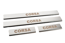 Opel Corsa E 2015–2019 Dørtrinslister Carmos (4 stk., rustfrit stål) foto 3