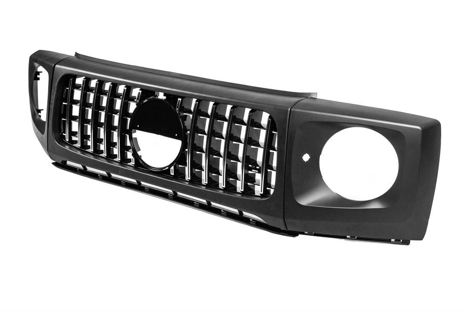 Mercedes G-Klasse W463 1990–2018 Kølergrill med forlygterammer BRB 2018-style (til biler med monteret facelift-kit) Foto 2