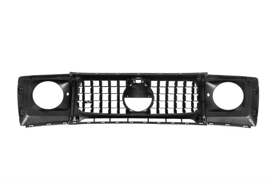 Mercedes G-Klasse W463 1990–2018 Kølergrill med forlygterammer BRB 2018-style (til biler med monteret facelift-kit) Foto 4