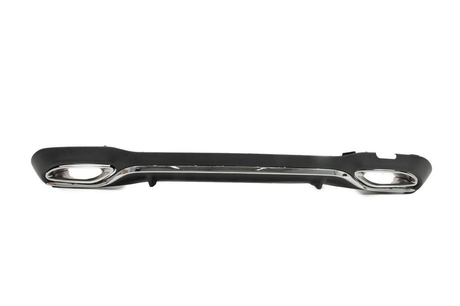 Mercedes E-klasse W213 2016–2023 Bagerste diffuser med AMG-Line Silver udstødningsender (til 2020-2024) Image