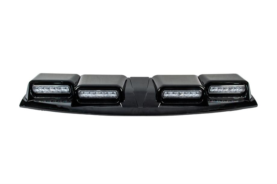 Toyota Land Cruiser Prado 250 2023– Forrudevisir med LED (Sort) Foto 3