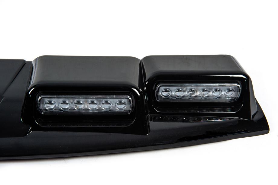 Toyota Land Cruiser Prado 250 2023– Forrudevisir med LED (Sort) Foto 6