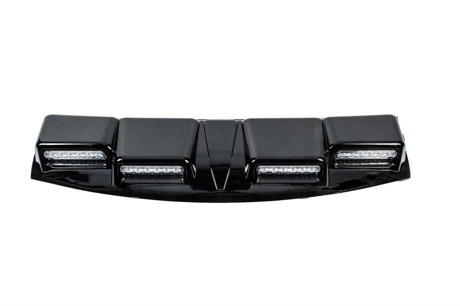 Toyota Land Cruiser Prado 250 2023– Forrudevisir med LED (Sort) Foto 8