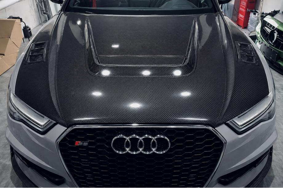 Audi A6 C7 2011–2017 Motorhjelm (2014-2017, carbon) Image