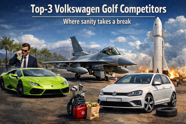 Top-3 konkurrenter til Volkswagen Golf: da fornuften tabte til marketing, pomp og jettræk