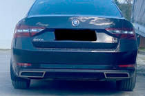 Skoda Superb 2015–2024 Carmos kofanger-endestykker i rustfrit stål (2 stk.) foto 3