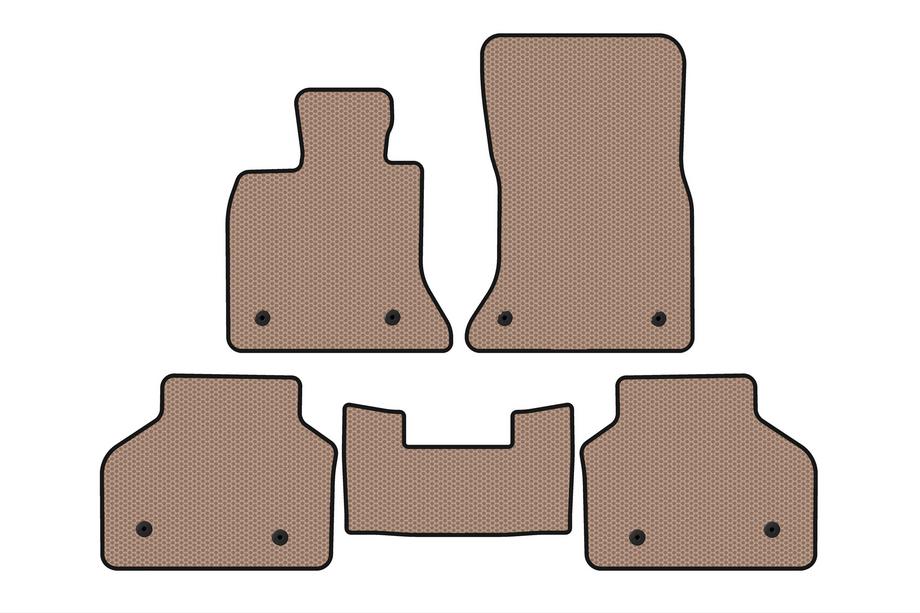 BMW 5-serie F07 2009–2017 Gummimåtter Carsuit (Beige) Foto 1