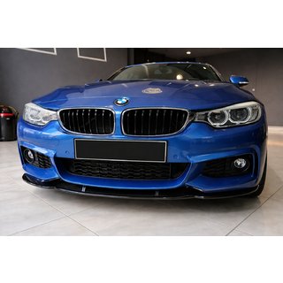 Front kofangerlæbe Lip EuroCap (til M-Sport, 2014-2017, blank sort) BMW 4-serie F32/F33/F36 2012–2020 foto 1