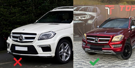 Mercedes GL/GLS class X166 2012–2019 Forreste GT Panamericana-kølergrill (til GL Low) foto 2