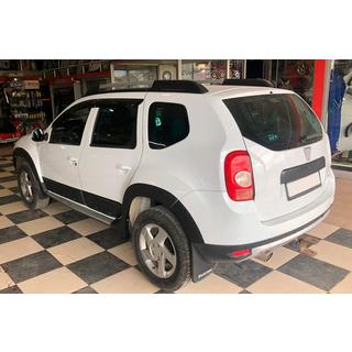 Skærmkantlister med pyntelister EuroCap (12 stk., glatte, mat sort, ABS) Renault Duster 2008–2017 foto 2