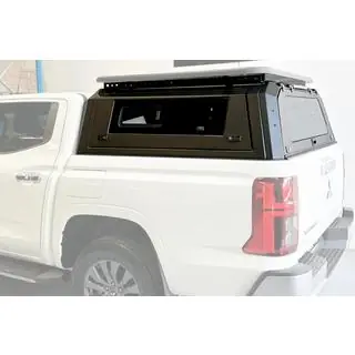 Hardtop til lad i aluminium med ruder foto 1