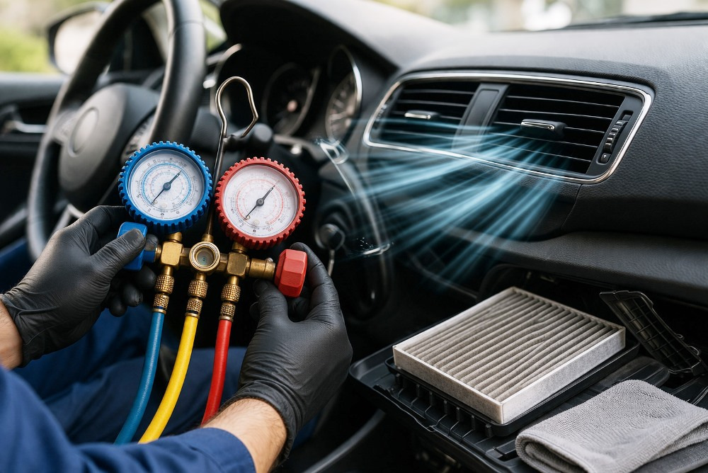 Aircondition i bilen: hvornår er der brug for opfyldning og rensning?