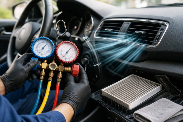 Aircondition i bilen: hvornår er der brug for opfyldning og rensning?