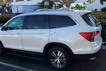 Honda Pilot 2015–2022 Tagbøjler (tværstænger) til integrerede tagrælinger OEM (2 stk) Sort foto 5