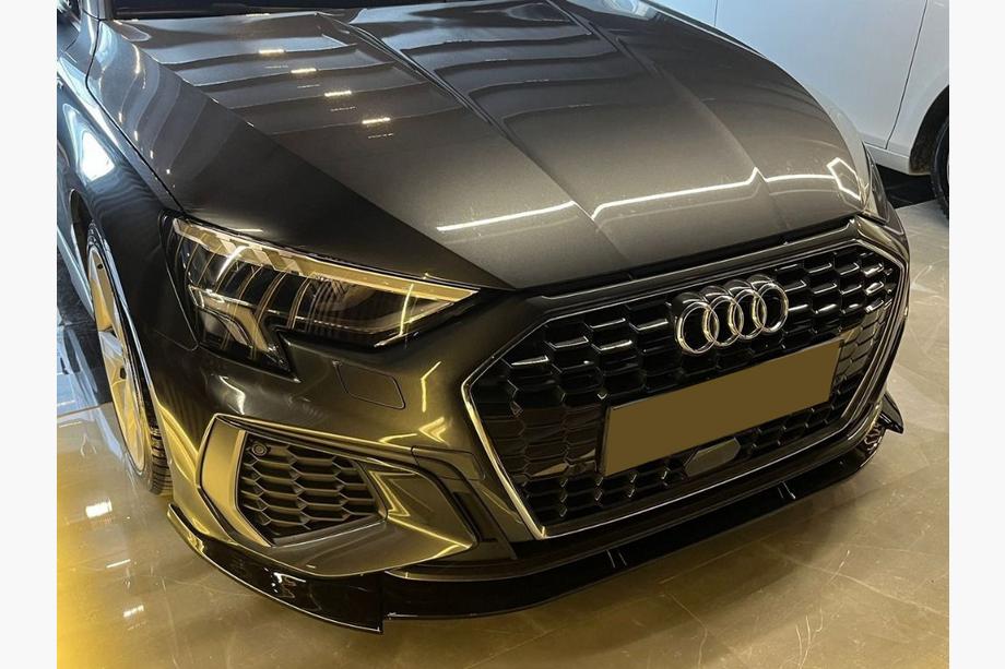 Audi A3 2020– Front læbespoiler EuroCap (Til S-line, 2020-2024, ABS) Foto 1