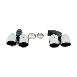 Silver udstødningstips i X4M F98-stil (V1) foto 1