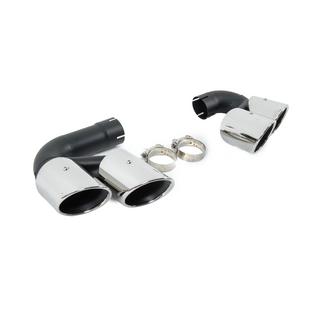 Udstødningstykrør V1 Silver i X6M F96-stil BMW X6 G06 2019–2027 foto 4