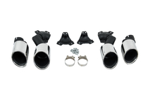 BMW X6 G06 2019–2027 Udstødningsenderør V2 Silver i X6M F96-stil foto 6