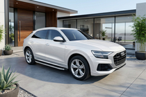 Audi Q8 2018– Sidetrin Fullmond (2 stk., aluminium) foto 2