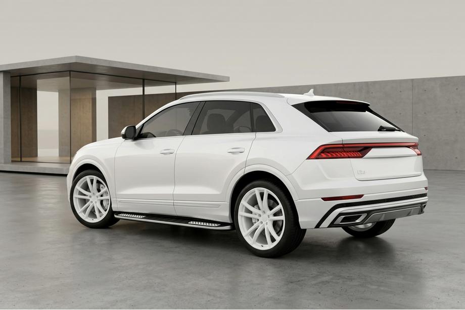 Audi Q8 2018– Sidetrin Tayga V2 (2 stk., aluminium) Image