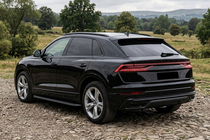 Audi Q8 2018– Sidetrin Tayga Black (2 stk., aluminium) foto 1