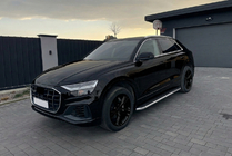 Audi Q8 2018– Maydos V1 sidetrin (2 stk., aluminium ↗ rustfrit stål) foto 1