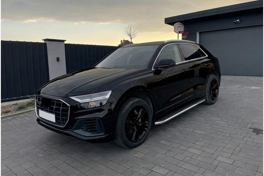 Audi Q8 2018– Maydos V1 sidetrin (2 stk., aluminium ↗ rustfrit stål) Image