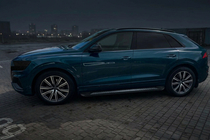 Audi Q8 2018– Sidetrin Vision New Black (2 stk., aluminium) foto 3
