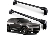 Jeep Grand Cherokee WL 2021– Tagbøjler (tværstænger) til integrerede tagrælinger OEM (2 stk) Sort foto 2