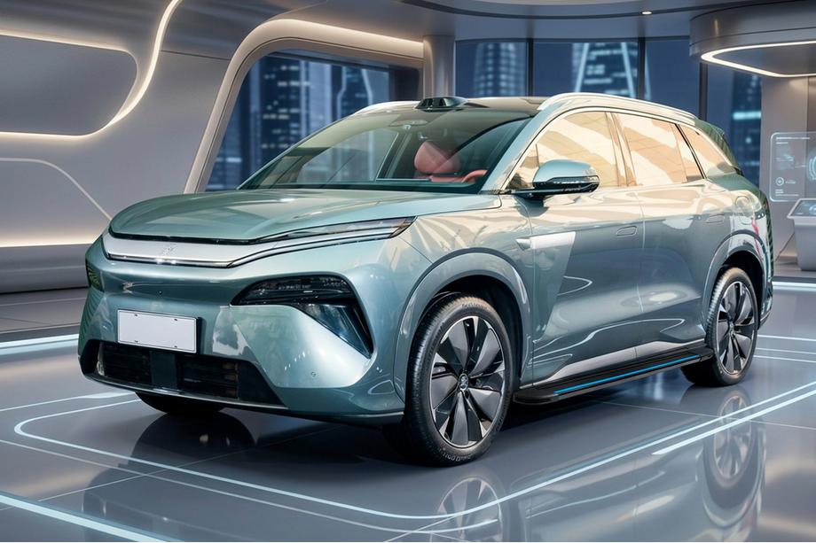 BYD Tang 2025– Maya Blue sidetrin (2 stk., aluminium) Foto 1