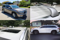 Toyota Highlander 2013–2019 Tagbøjler (tværstænger) til integrerede tagrælinger OEM (2 stk) Grå foto 2
