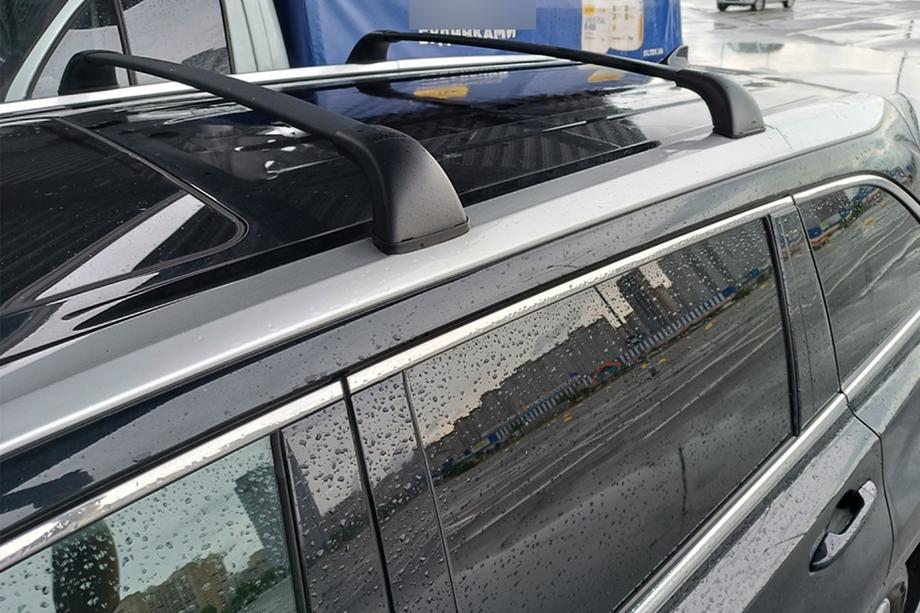 Toyota Highlander 2013–2019 Tagbøjler (tværstænger) til integrerede tagrælinger OEM (2 stk) Grå Image