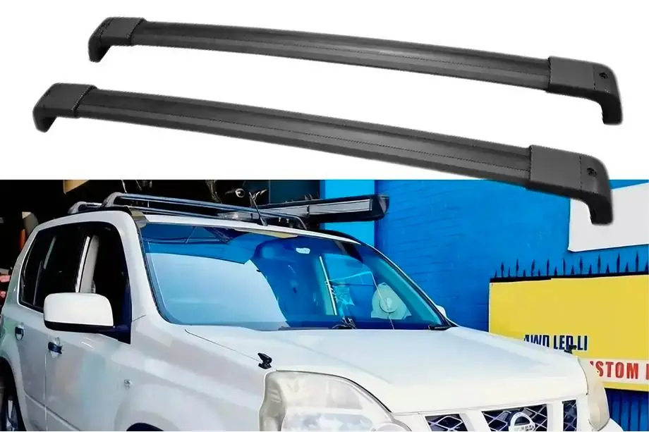 Nissan X-trail T31 2007–2014 Tagbøjler til originale monteringspunkter, låsbare OEM (2 stk.) Foto 3