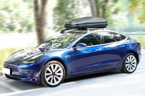 Tesla Model 3 2017– Tagbøjler til originale monteringspunkter, låsbare OEM (2 stk.) foto 4