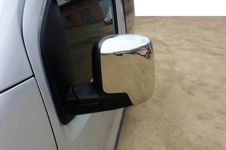 Peugeot Bipper 2008–2017 Øvre sidespejlkåber (2 stk., rustfrit stål) Image