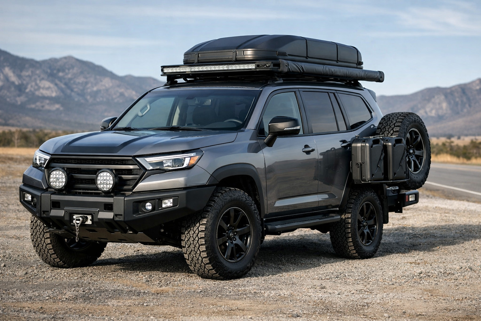 Opgraderingspakke til Toyota Land Cruiser Prado 250 til motorvej og rejser