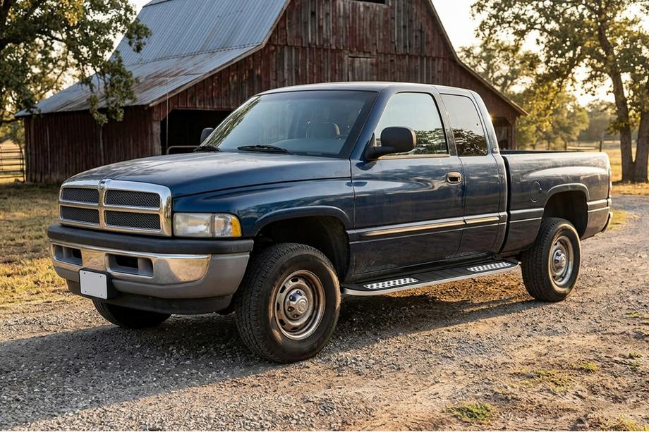 Dodge RAM (BR/BE) 1994–2002 Sidetrin Tayga V2 (2 stk., aluminium) Foto 1