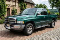 Dodge RAM (BR/BE) 1994–2002 Sidetrin Maydos V2 (2 stk., aluminium ↗ rustfrit stål) foto 1