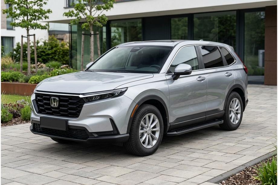 Honda CRV 2022– Allmond Black sidetrin (2 stk., aluminium) Image