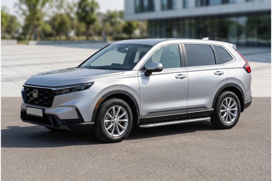 Honda CRV 2022– Maydos V1 sidetrin (2 stk., aluminium ↗ rustfrit stål) Image