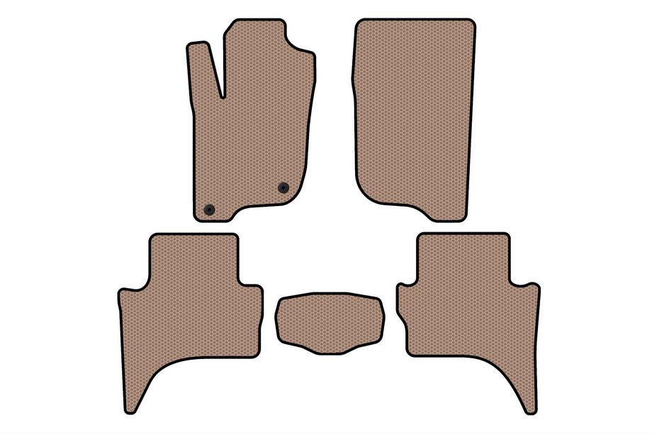 Mitsubishi L200 2015–2024 Gummimåtter Carsuit (Short base, Beige) Foto 1