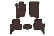 Mitsubishi L200 2015–2024 Gummimåtter Carsuit (Kort akselafstand, Brun) foto 1
