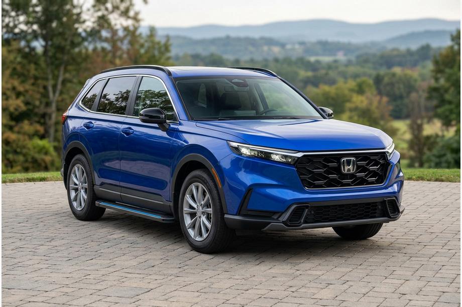 Honda CRV 2022– Maya Blue sidetrin (2 stk., aluminium) Image