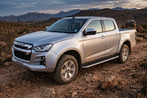Isuzu D-Max 2019– Maydos V1 sidetrin (2 stk., aluminium ↗ rustfrit stål) foto 1