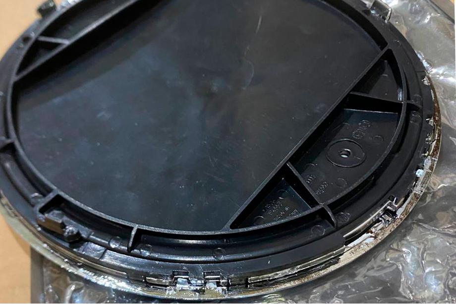 Mercedes GLE/ML Klasse W166 2011–2018 B-vare: Frontemblem under glas, kromkant a0008880111 (til GLE) Foto 3