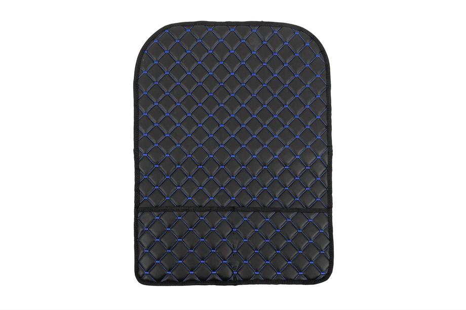 Ryglænsorganizer Velour (1 stk., sort med blå syning) Image
